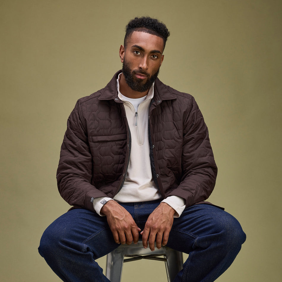 Men's Artisan 100 GSM Insulated Quilted Shirt Jacket