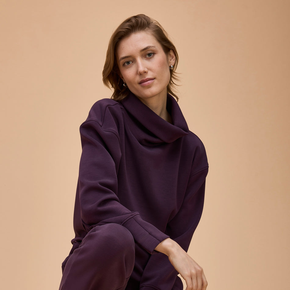 Women's Comfort Zone Super Soft Modal Blend Funnel Neck - COMING FALL 2025