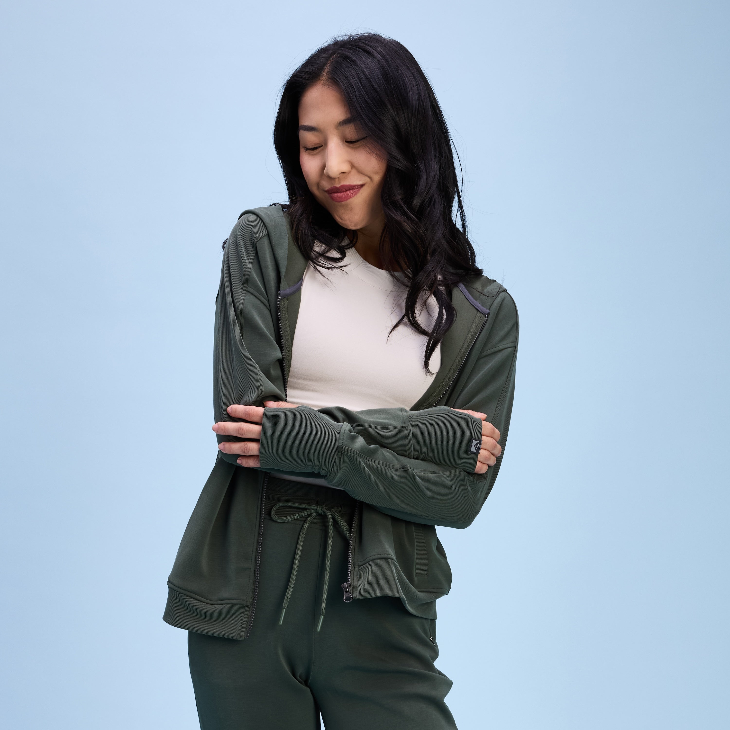 Women's Comfort Zone Super Soft Modal Blend Full Zip Hoodie