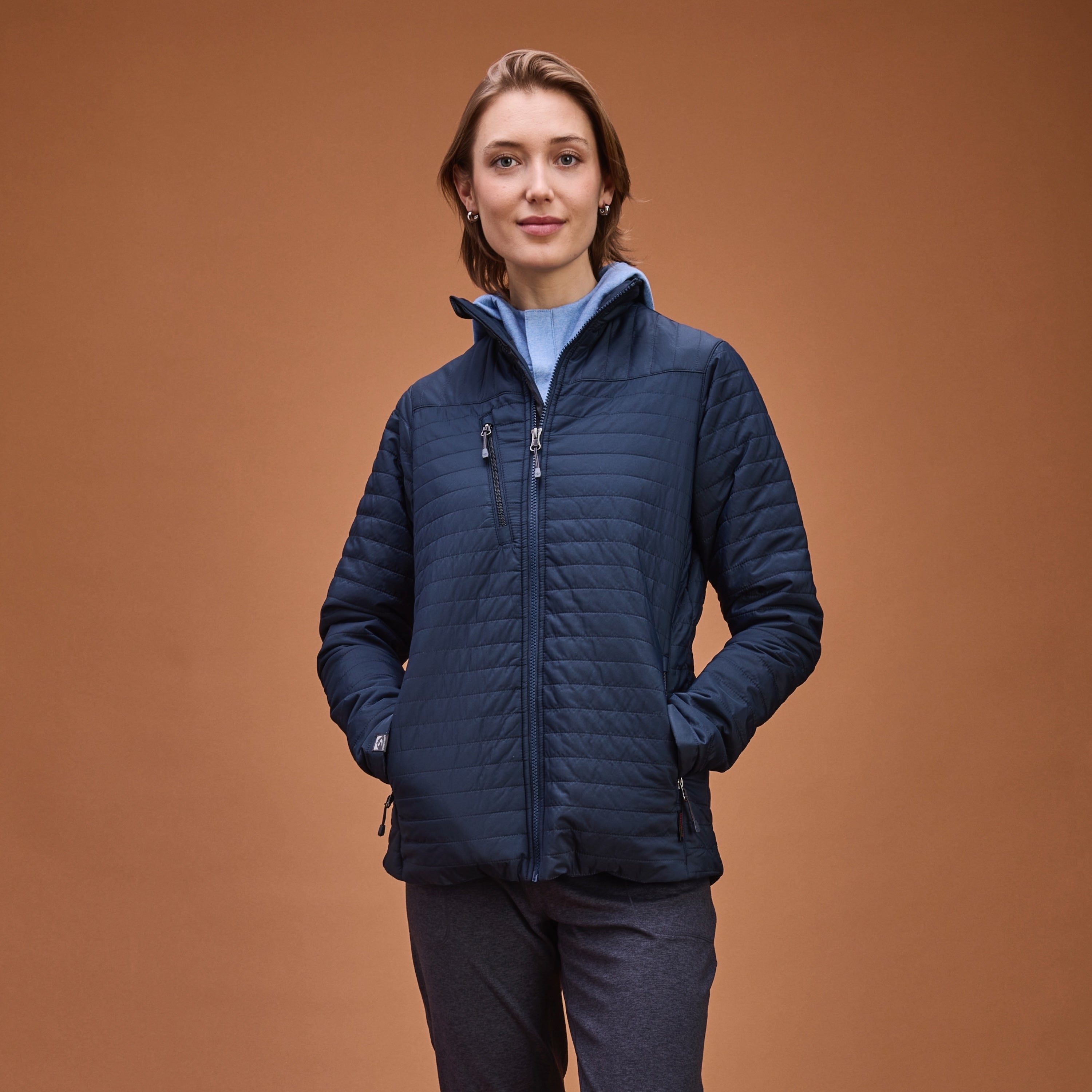 週末価格！テンダーロイン　FATIGUE 3BUTTON JKT M Women's Front Runner 120 GSM Insulated Quilted Jacket – Storm