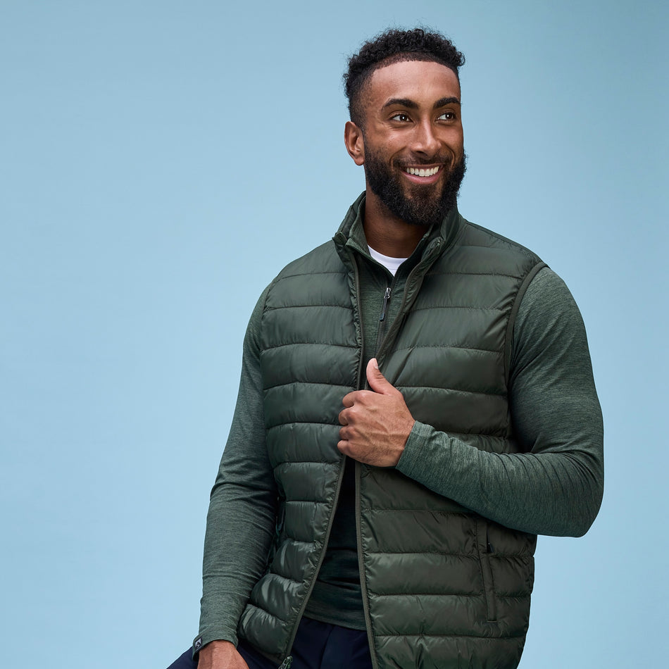 Men's Pacific Puffer 100 GSM Insulated Faux Down Packable Quilted Vest