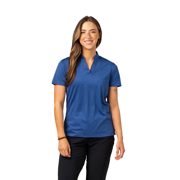 Women's ReLabel Optimist II Microstripe Short Sleeve Polo