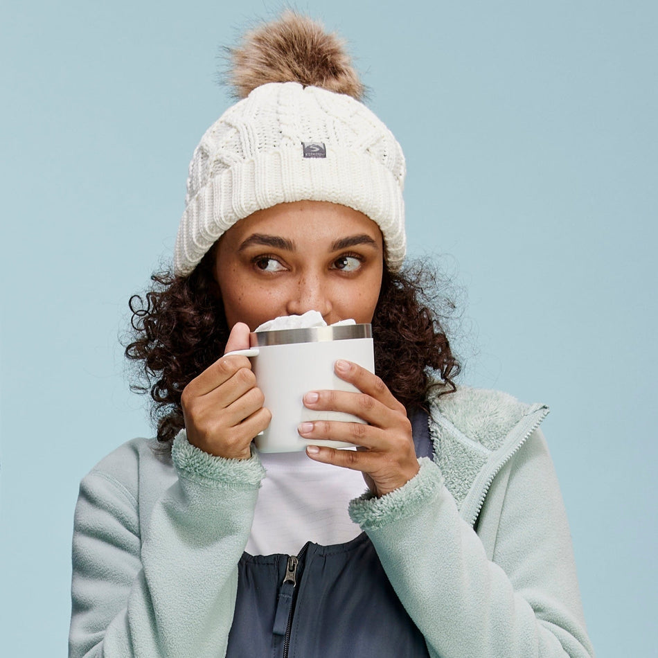 Women's Show Off Cable Knit Pom Hat