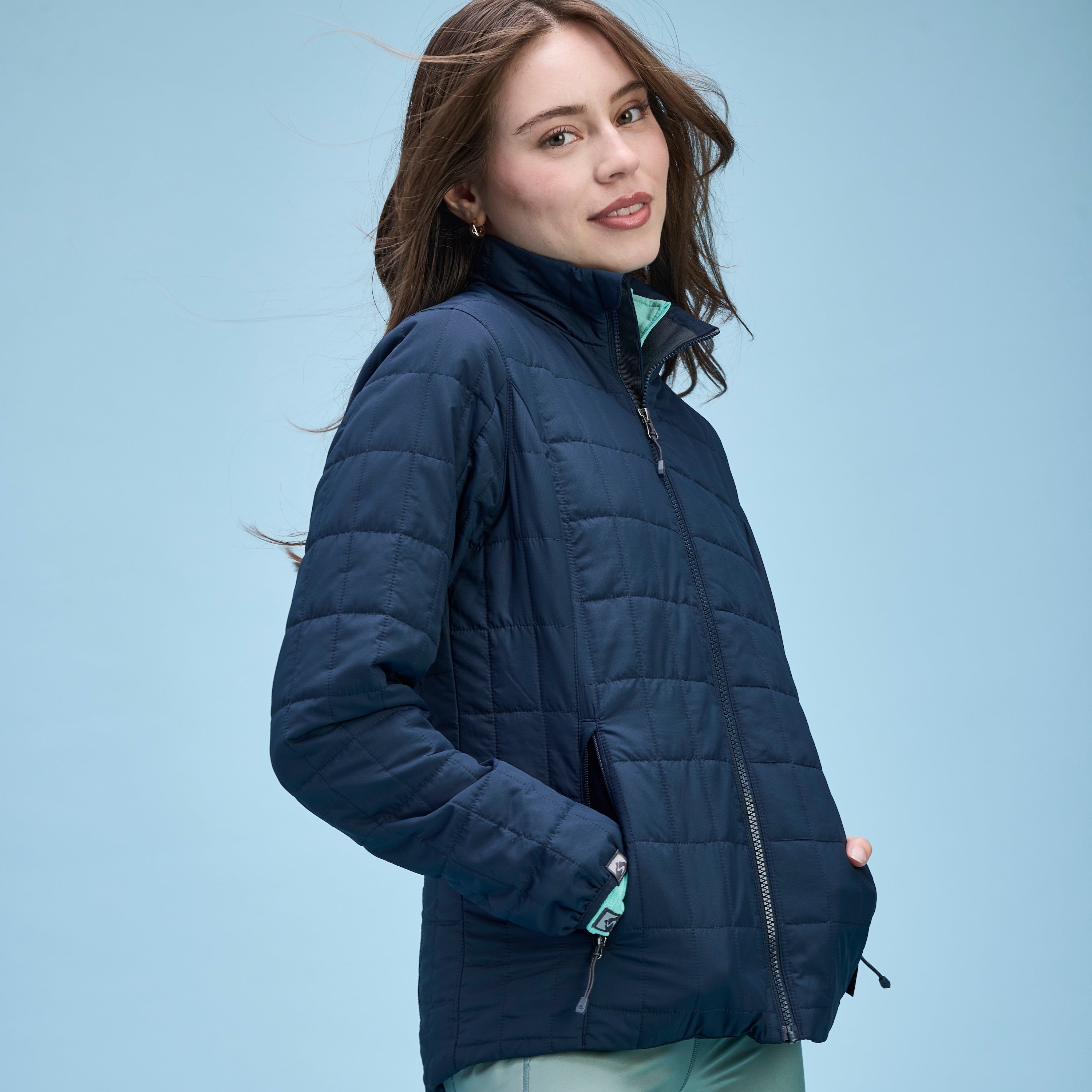 Women's Traveler 60 GSM Insulated Packable Quilted Jacket – Storm