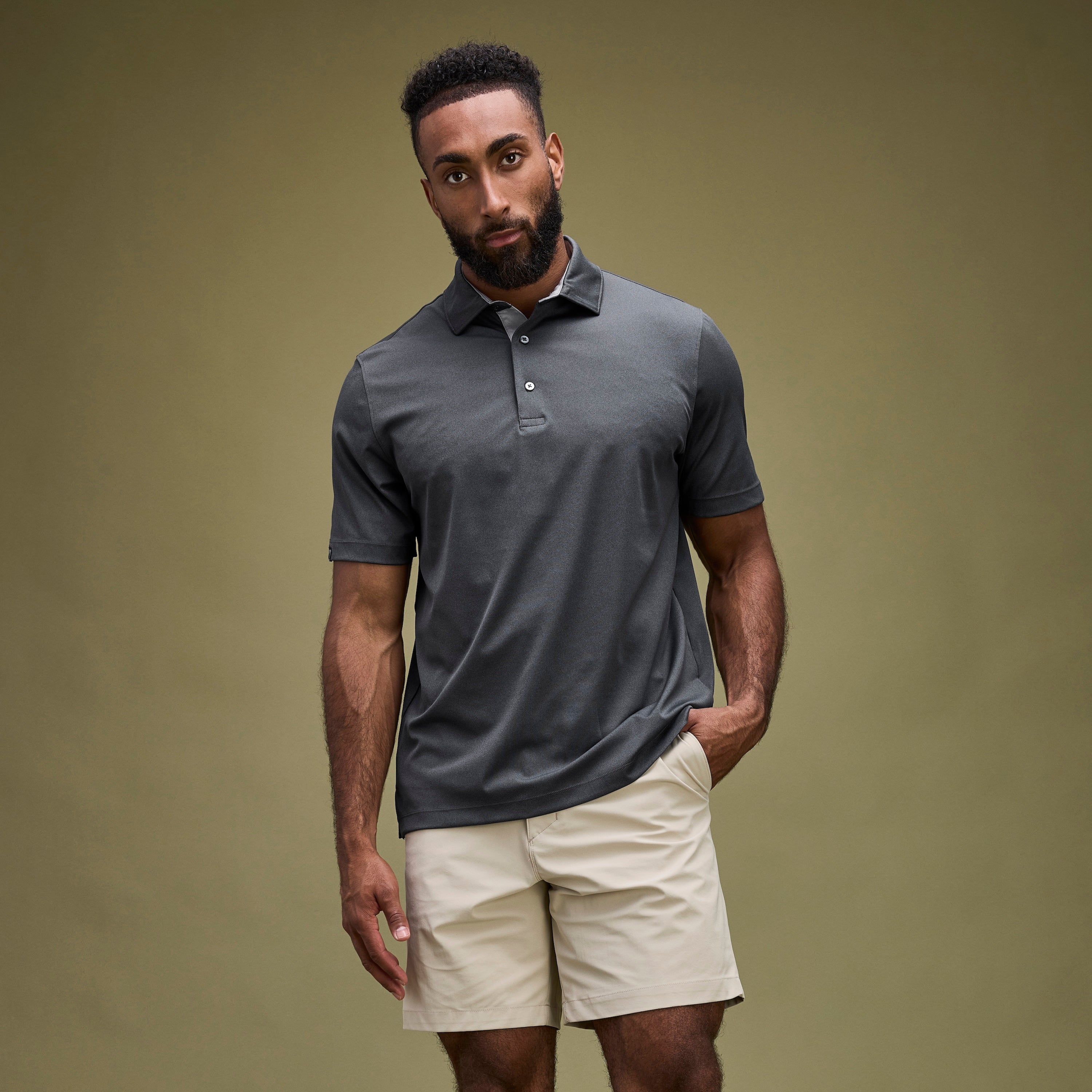 Men's Visionary III Solid Short Sleeve Polo – Storm Creek