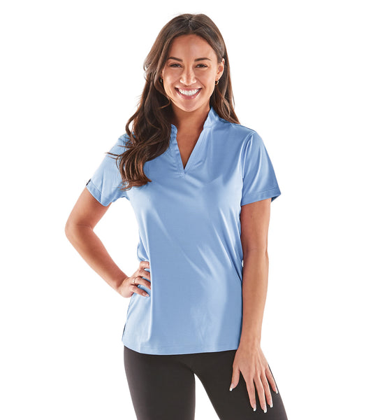 Women's Optimist II Microstripe Short Sleeve Polo