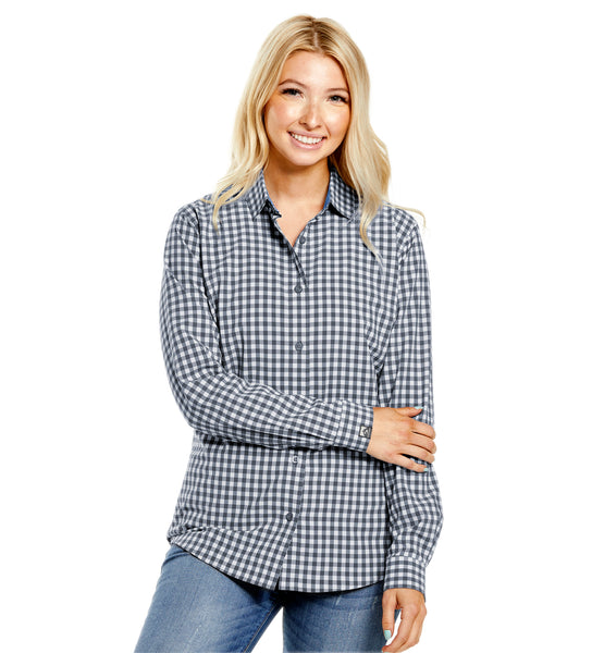 Women's Influencer 4-Way Stretch Gingham Woven Shirt - SALE