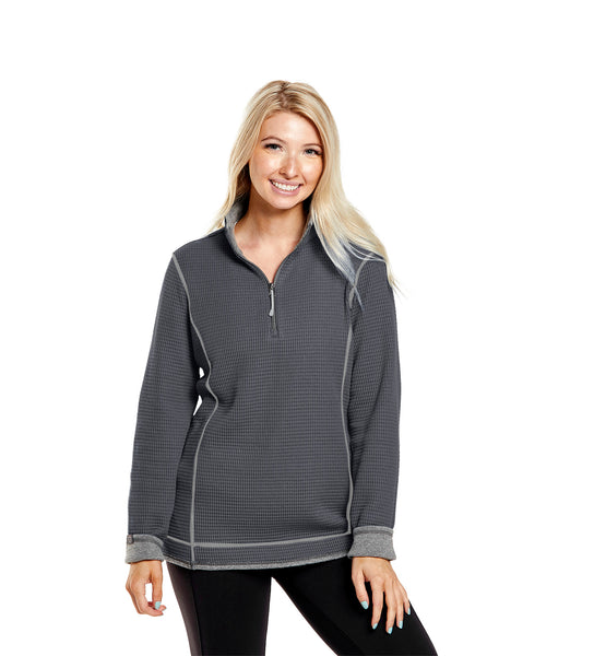 Women's Maverick Waffle Knit Quarter Zip - SALE