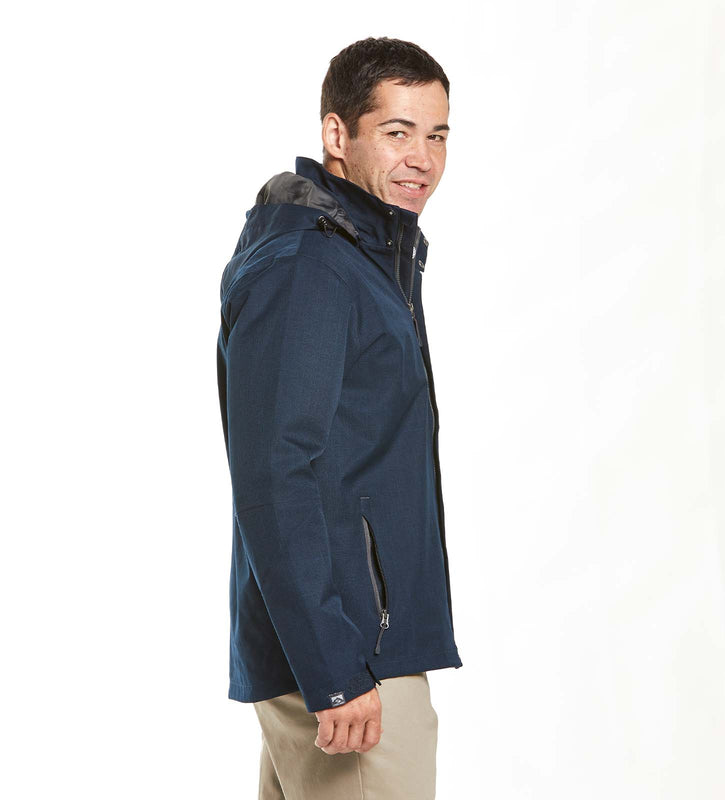 mens navy blue waterproof jacket