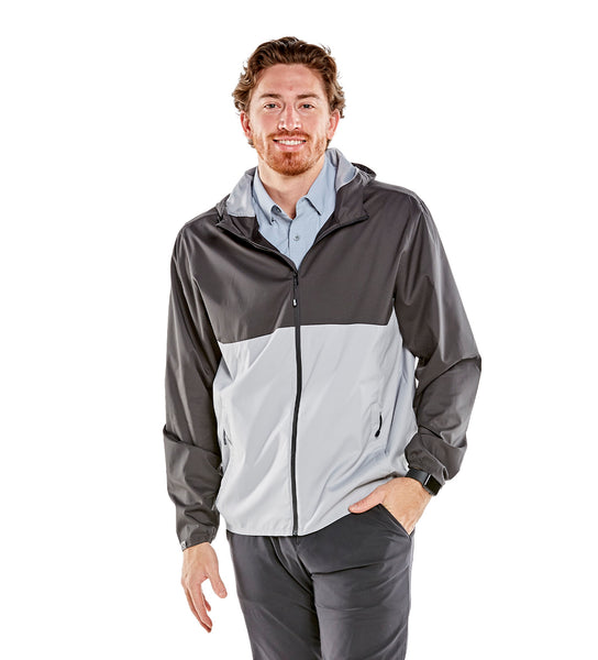 Men's Idealist Water-Resistant Full Zip Hooded Windbreaker